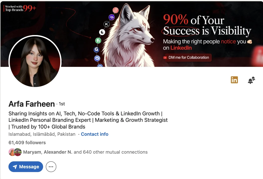 Naeem Sagheer LinkedIn profile, 61,409 followers